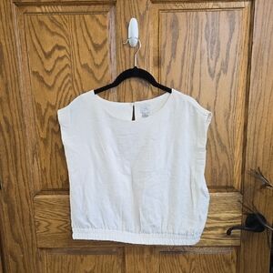 A New Day Cream Boxy Blouse